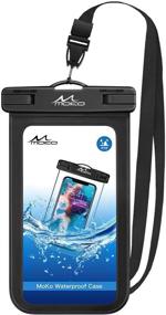 img 4 attached to 📱 MoKo Waterproof Phone Pouch, Underwater Waterproof Cellphone Case Dry Bag with Lanyard - Compatible with iPhone 11, iPhone 11 Pro, iPhone 11 Pro Max, iPhone X, iPhone Xs, iPhone Xr, iPhone 8, iPhone 7, iPhone 6s Plus, Galaxy S10, Galaxy S9, Galaxy S8 Plus, Galaxy S7 Edge