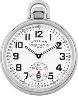 ⌚ gotham stainless mechanical railroad watch gwc14108s logo