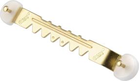 img 2 attached to 🔩 Upgrade Your Wall Décor with OOK 50376 ReadyNail Large Sawtooth Hanger: Brass, Pack of 2!