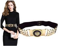 vitogiftria women's stretch belts - luxury skinny dress belt for ladies fashion with elastic waist band and buckle logo