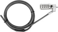 🔒 targus defcon 3-in-1 universal resettable combo cable lock: ultimate laptop and desktop security (asp86rgl) logo