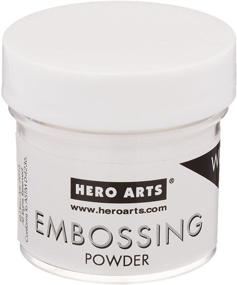 img 1 attached to 🎨 White Embossing Powder by Hero Arts PW110 - 1-oz. Bottle