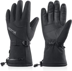 img 4 attached to 🧤 VELAZZIO Ski Gloves - Waterproof, Breathable Snowboard Gloves with 3M Thinsulate Insulation for Warm Winter Snow Activities – Unisex Design