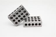 lldsimex pair - precision steel 1-2-3 blocks: 1x2x3, 23 holes - high-quality industrial tool logo