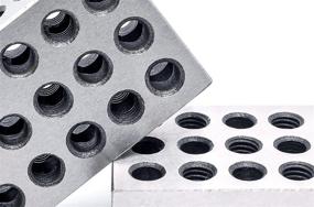 img 2 attached to LLDSIMEX Pair - Precision Steel 1-2-3 Blocks: 1x2x3, 23 Holes - High-Quality Industrial Tool
