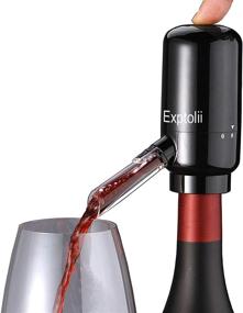 img 4 attached to Enhance Your Wine Experience with Exptolii Electric Wine Aerator Pourer & Dispenser - An Automatic One-Touch Decanter and Oxidizer for Red and White Wine