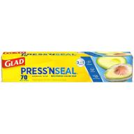 🔒 glad press'n seal food plastic wrap - 70 square foot roll, 12 rolls/case (70441) - improved seo logo