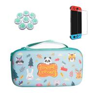 nintendo switch carrying case - hard shell protective travel pouch with 20 game cartridge slots for console & accessories - ideal for girls & boys logo