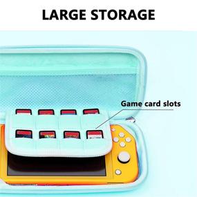 img 3 attached to Nintendo Switch Carrying Case - Hard Shell Protective Travel Pouch with 20 Game Cartridge Slots for Console & Accessories - Ideal for Girls & Boys