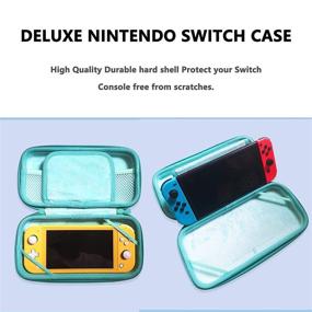 img 2 attached to Nintendo Switch Carrying Case - Hard Shell Protective Travel Pouch with 20 Game Cartridge Slots for Console & Accessories - Ideal for Girls & Boys