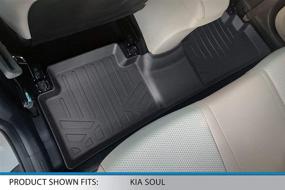 img 1 attached to 🚗 Premium Fit Floor Mat Liners for 2020-2022 Kia Soul | SMARTLINER Custom 2-Row A0461/B0461
