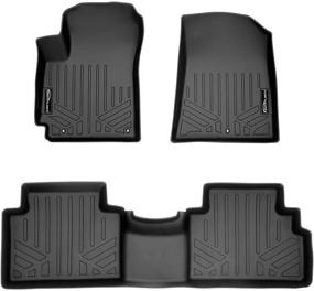 img 4 attached to 🚗 Premium Fit Floor Mat Liners for 2020-2022 Kia Soul | SMARTLINER Custom 2-Row A0461/B0461