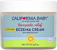 крем от экземы california baby therapeutic relief: органический без глютена увлажняющий крем для чувствительной кожи | увлажняет и успокаивает экзему | 2 унции логотип