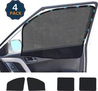 🚗 stay cool and private with econour car window shades (4 pack): magnetic sun shade for side windows, front and rear – ultimate car window covers for privacy blackout and a cooler ride logo