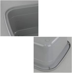 img 2 attached to 18-Quart Grey Plastic Dish Pan, Wash Basin - Sandmovie (Pack of 3)