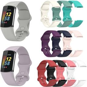 img 3 attached to Compatible Replacement Silicone Wristband Multicolor 12Pack