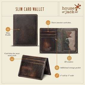 img 2 attached to Minimalist Burnished Leather Co-Wallet