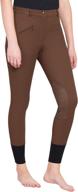 🩲 tuffrider ribb knee patch breeches for women (regular) logo