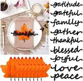 img 4 attached to Thanksgiving Thankful Gratitude Decorations Placemats