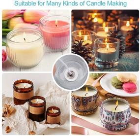 img 3 attached to 🕯️ Durable 200Pcs Double-Sided Candle Wick Stickers with Heat Resistance - Perfect for Candle Making