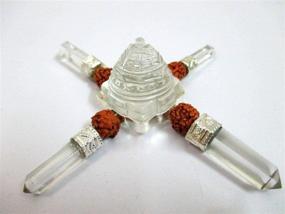 img 3 attached to Unleash Serenity: Jet International Jet Exquisite Shree Yantra Rudraksha Pyramid Energy Generator with Free Booklet for Crystal Therapy, Healing, and Sacred Reiki Gifts