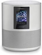 🔊 bose home speaker 500: серебристая смарт-акустическая колонка с встроенным голосовым управлением alexa через bluetooth логотип