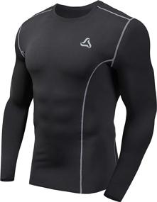 img 4 attached to SILKWORLD Compression T Shirts Baselayer Crewneck_3 Outdoor Recreation for Climbing