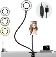 📸 flexible selfie ring light stand with phone holder - ls photography, ideal for video photography, desk lamp, bedroom - lgg775 logo