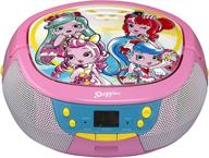 🎵 shopkins cd stereo boombox featuring portable design and am/fm radio logo
