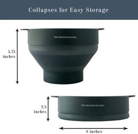 img 3 attached to Silicone Microwave Collapsible Non Toxic Dishwasher