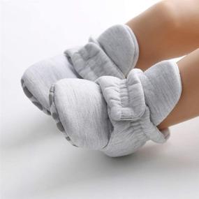 img 2 attached to 👶 Timatego Newborn Baby Booties: Stay-On Non-Skid Soft Sole Socks for Infants 0-18 Months