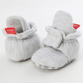 img 1 attached to 👶 Timatego Newborn Baby Booties: Stay-On Non-Skid Soft Sole Socks for Infants 0-18 Months