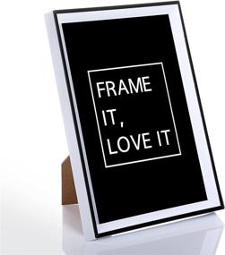 img 3 attached to 🖼️ UPsimples 5x7 Picture Frames Set of 6 - Multi Photo Frames Collage for Wall or Tabletop Display, Hanging Hook Not Included - White and Black