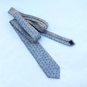 img 1 attached to Stylish Men's Bass Clef Necktie - Perfect for Bass Players!