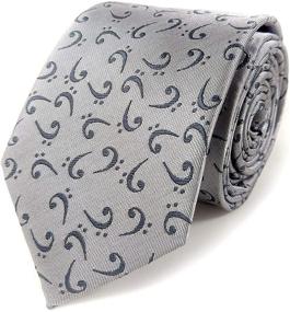 img 4 attached to Stylish Men's Bass Clef Necktie - Perfect for Bass Players!