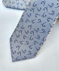 img 3 attached to Stylish Men's Bass Clef Necktie - Perfect for Bass Players!