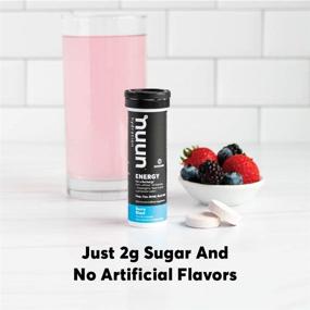 img 1 attached to 💪 Stay Energized with Nuun Energy: Caffeine, B Vitamins, Ginseng & Electrolyte Drink Tablets - 40 Count, Mixed Flavors