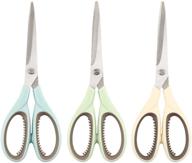 large capacity multi purpose comfortable scissors right handed 3 pack logo