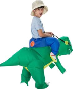 img 1 attached to 🦖 Inflate the Fun: TOLOCO Inflatable Dinosaur Costume Halloween