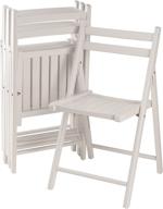 🪑 folding set of winsome robin chairs in white - convenient & stylish furniture bundle logo