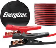 🔌 energizer jumper cables for car battery: heavy duty automotive booster cables with carrying bag - 16-feet (6-gauge) logo