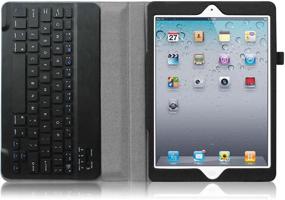 img 1 attached to 📱 Fintie iPad Retina Keyboard Case: Улучшите свой планшет с важными аксессуарами