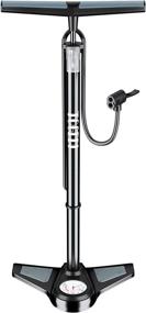 img 4 attached to 🚴 Efficient Togedi Bike Pump: Ergonomic Floor Pump with Large Pressure Gauge for Presta and Schrader Valve, Road Bike, MTB, Hybrid, Balls - 200PSI