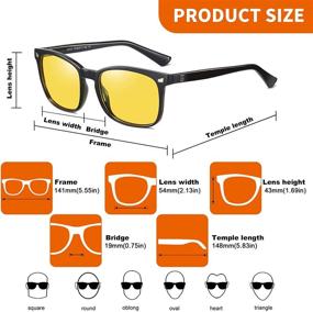 img 2 attached to 🕶️ Polarized Driving Glasses by Duco - Optimal Eyewear