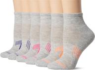 🧦 fruit of the loom women's everyday active ankle socks (6 pack) - stay comfortable and stylish during activities! logo