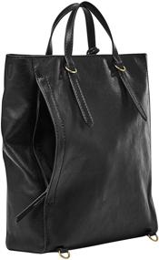 img 1 attached to 🎒 Fashionable and Versatile: Fossil Women's Camilla Leather Convertible Backpack Purse Handbag