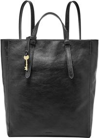 img 4 attached to 🎒 Fashionable and Versatile: Fossil Women's Camilla Leather Convertible Backpack Purse Handbag