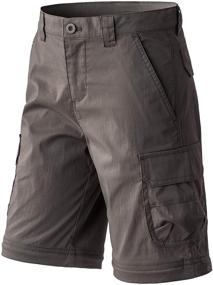img 3 attached to 🏕️ CQR Kids Youth Outdoor Hiking Cargo Pants, Quick Dry Convertible Zip Off Pants with UPF 50+, Ideal for Camping