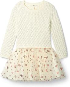 img 1 attached to 👗 Hatley Girls' Drop Waist Dress: Stylish & Comfortable Fall Fashion for Girls