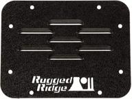 rugged ridge 11586.10 tire carrier eliminator plate; 2007-2018 jeep wrangler jk logo